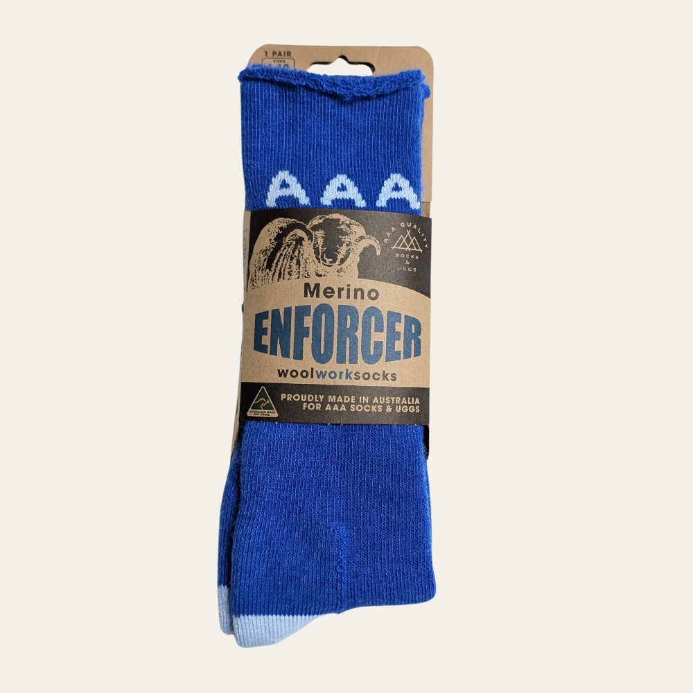 Australian Made Merino Enforcer Wool Work Socks