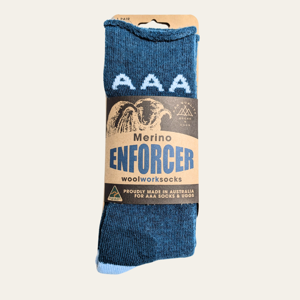 Australian Made Merino Enforcer Wool Work Socks