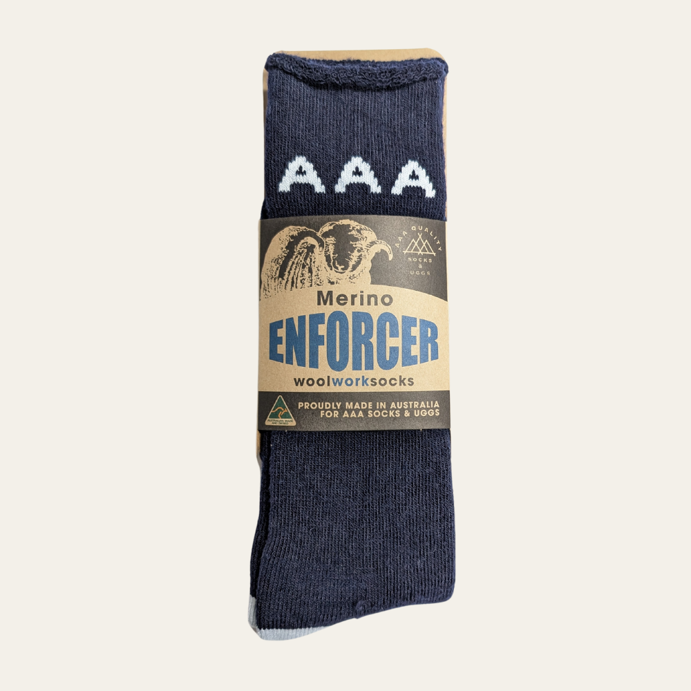 Australian Made Merino Enforcer Wool Work Socks