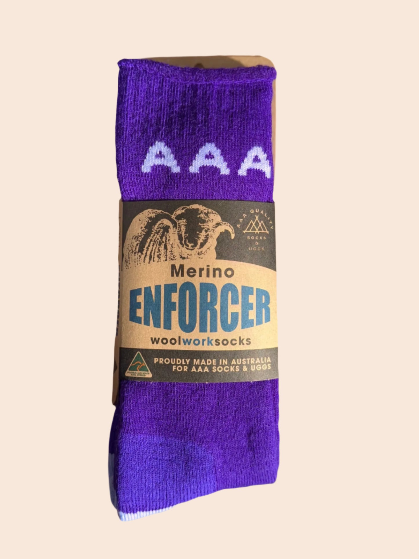 Australian Made Merino Enforcer Wool Work Socks