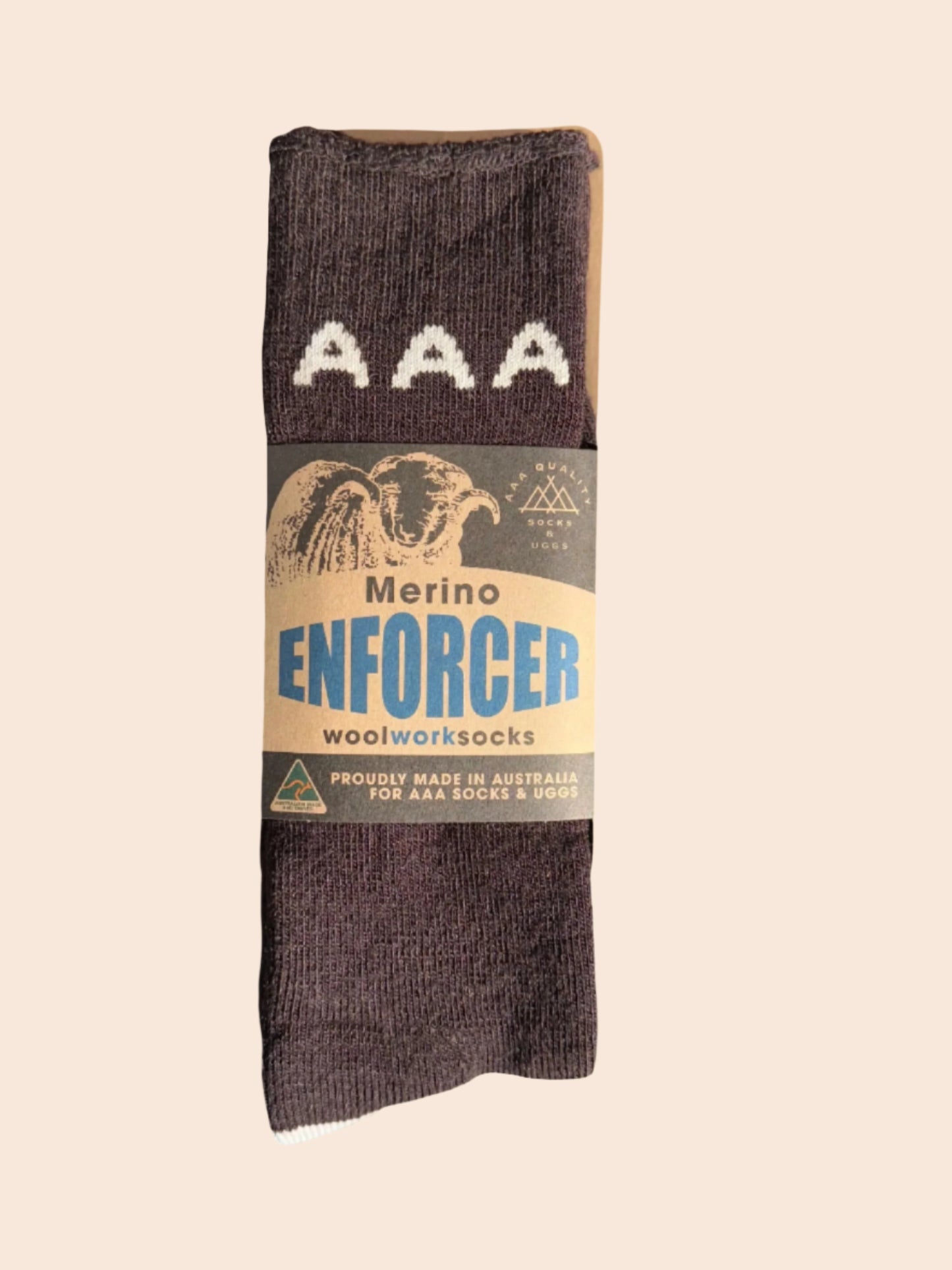 Australian Made Merino Enforcer Wool Work Socks