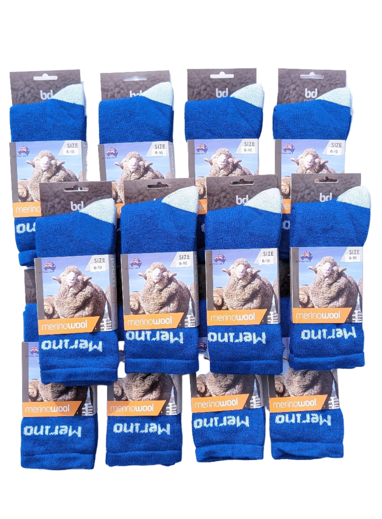 Australian Made Merino Wool Work Socks - 1 Dozen Pack