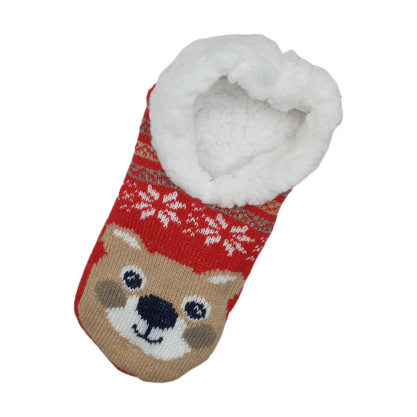 Sherpa Home Socks - Bear Face