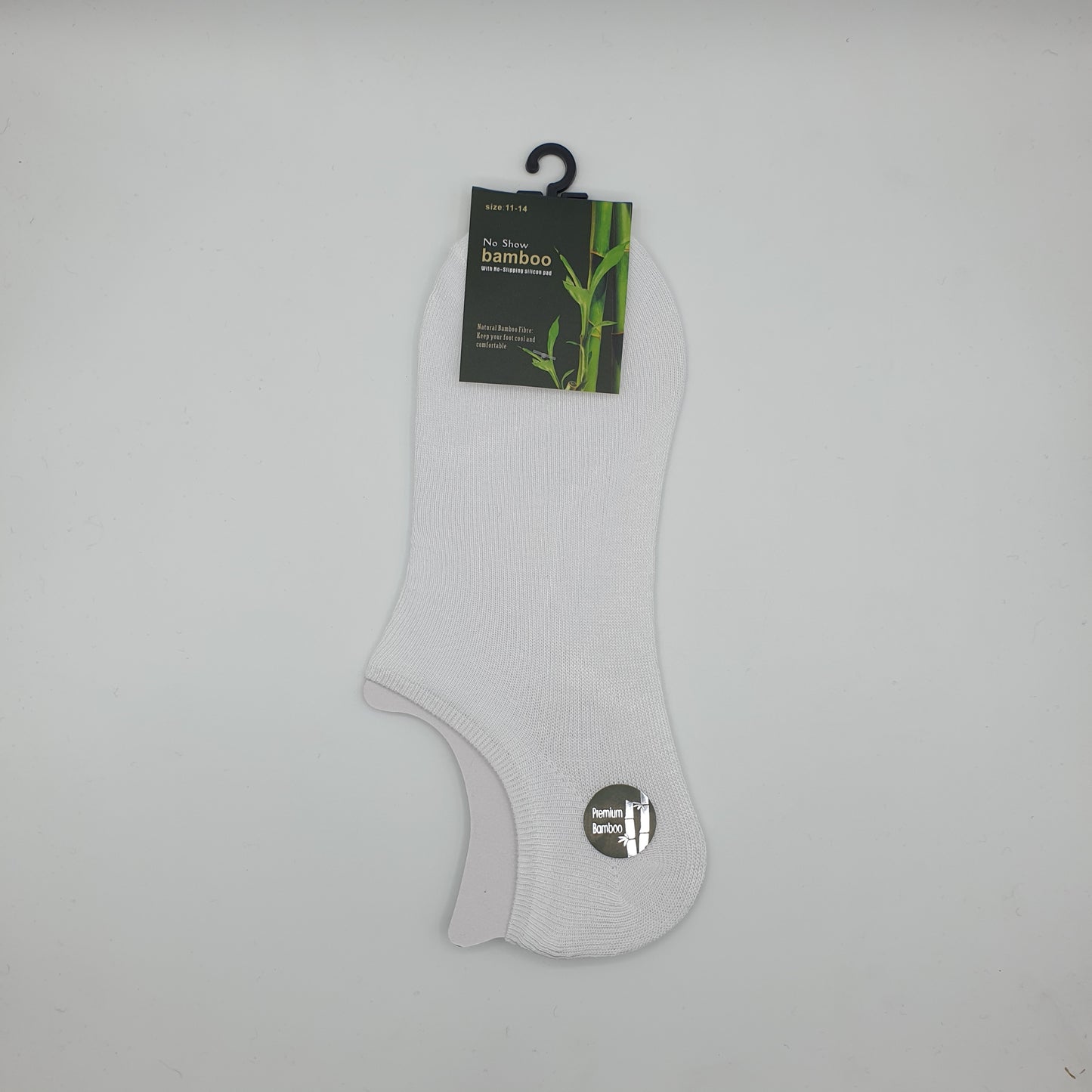 Bamboo Footlets 11-14 White