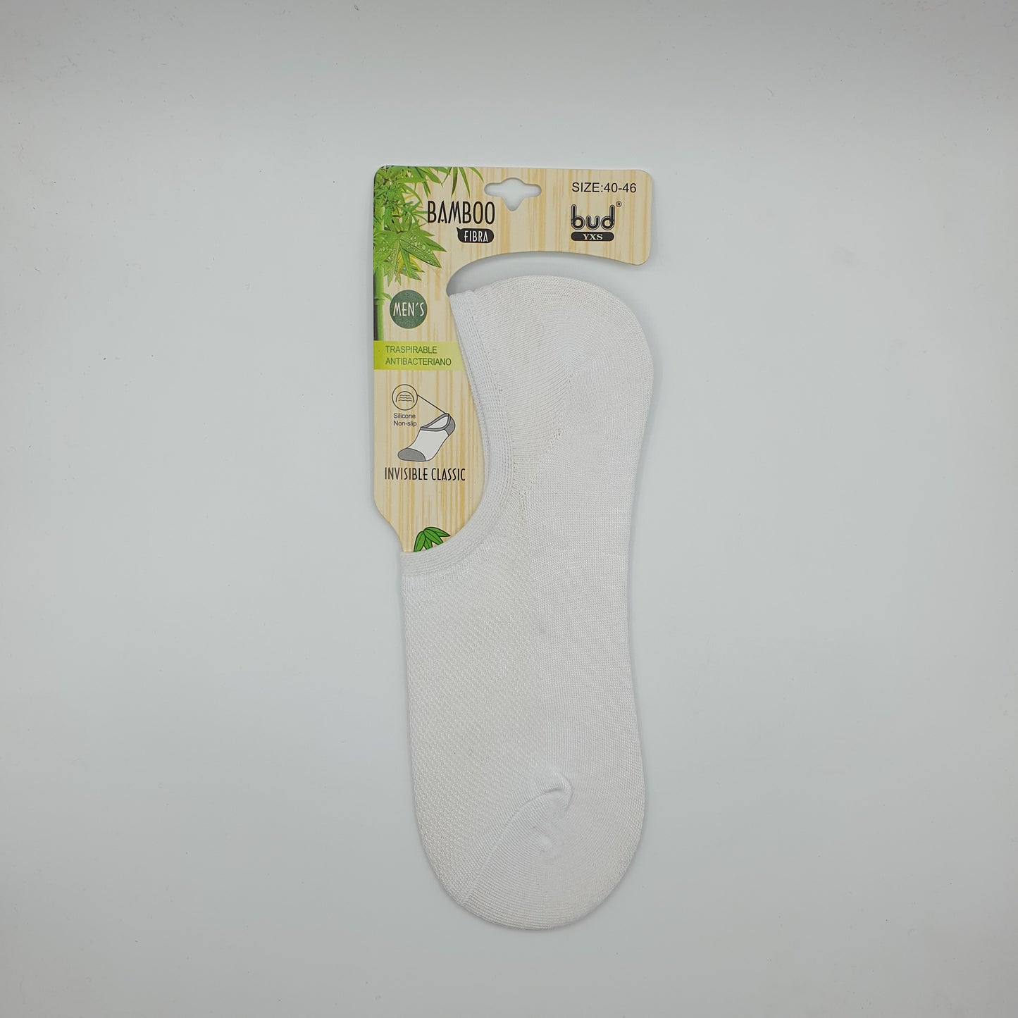 Bamboo Fibra Footlets 6-10 White
