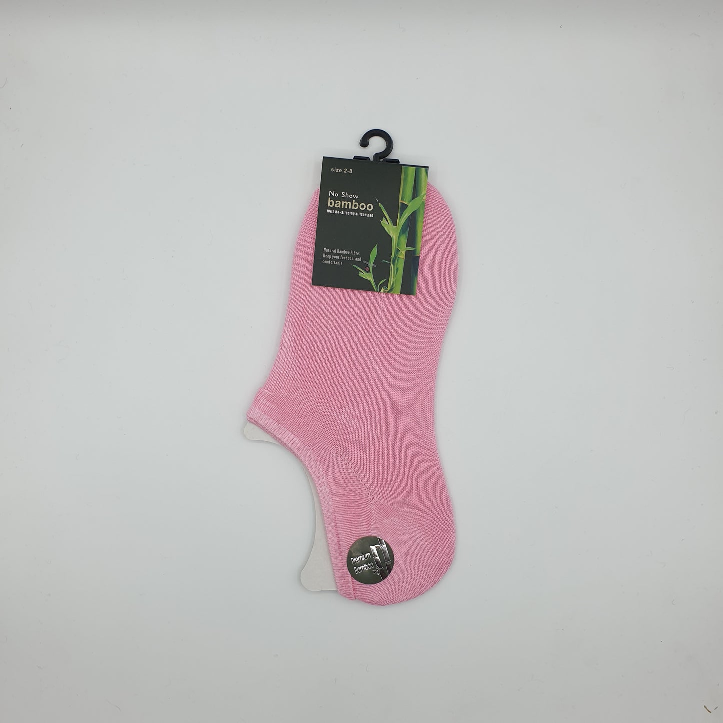Bamboo Footlets 2-8 Pink