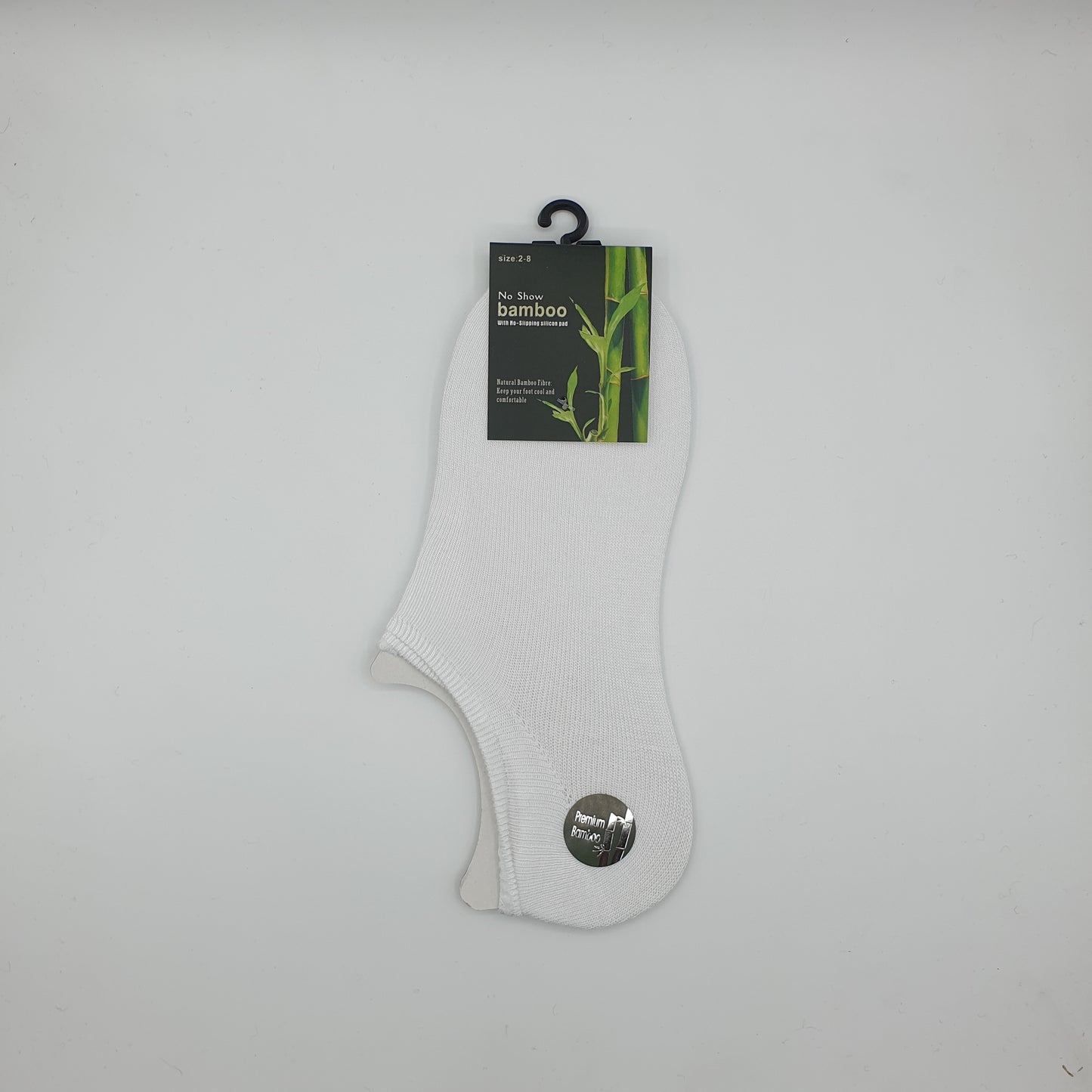 Bamboo Footlets 2-8 White