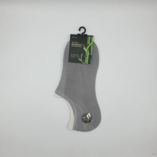 Bamboo Footlets 2-8 Grey