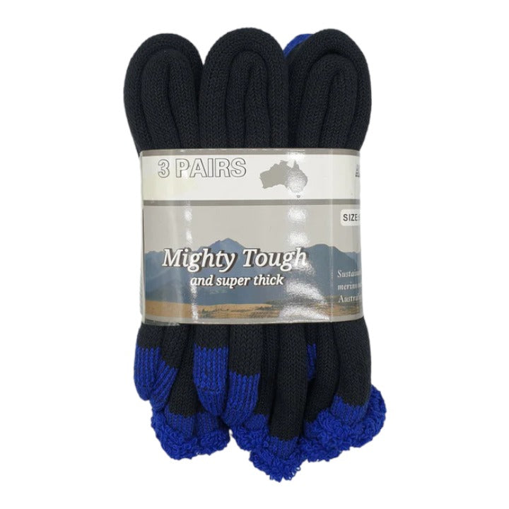 Mighty Tough Work Socks 3 Pair Pack