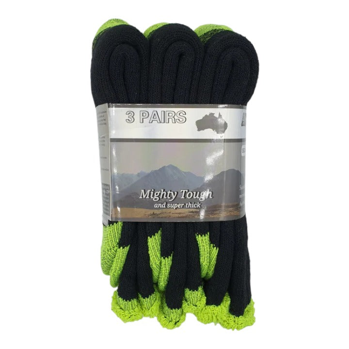 Mighty Tough Work Socks 3 Pair Pack