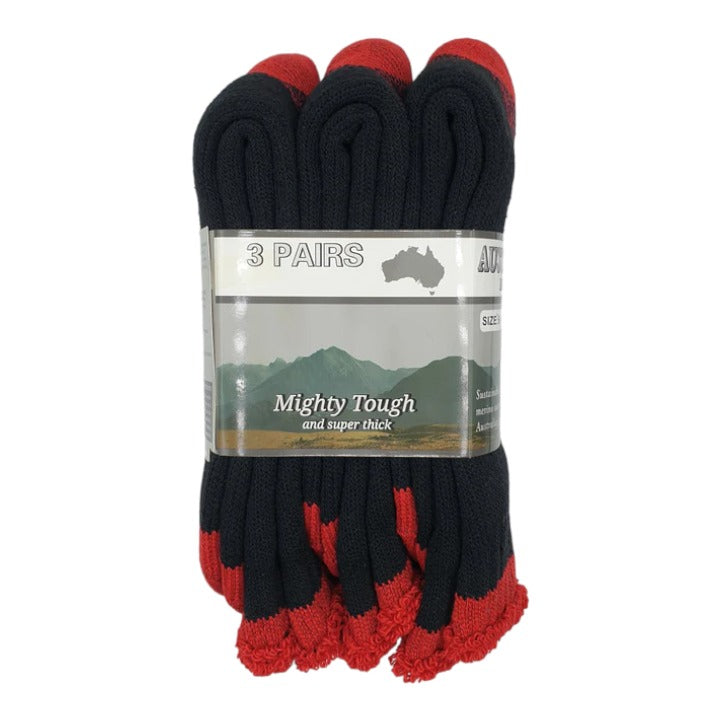 Mighty Tough Work Socks 3 Pair Pack