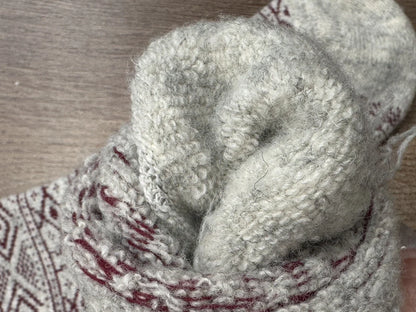 Rag Wool Socks with Norwegin Flag