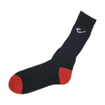 Cotton Sport Socks 3 Pair Pack 2-8 Black/Red