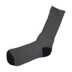 Cotton Sport Socks 3 Pair Pack 2-8 Grey/Black