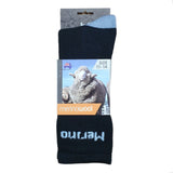 Australian Made Merino Wool Work Socks // 11-14 Black