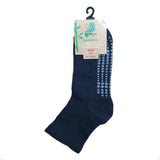 Bamboo Quarter Crew Cushion Foot Loose Top Socks w/Grip // 6-11 Black