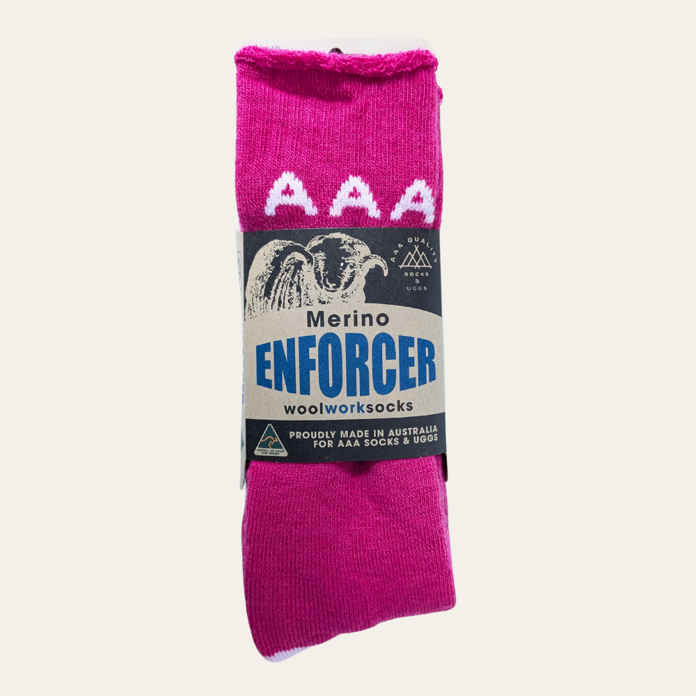 Australian Made Merino Enforcer Wool Work Socks