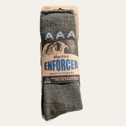 Australian Made Merino Enforcer Wool Work Socks