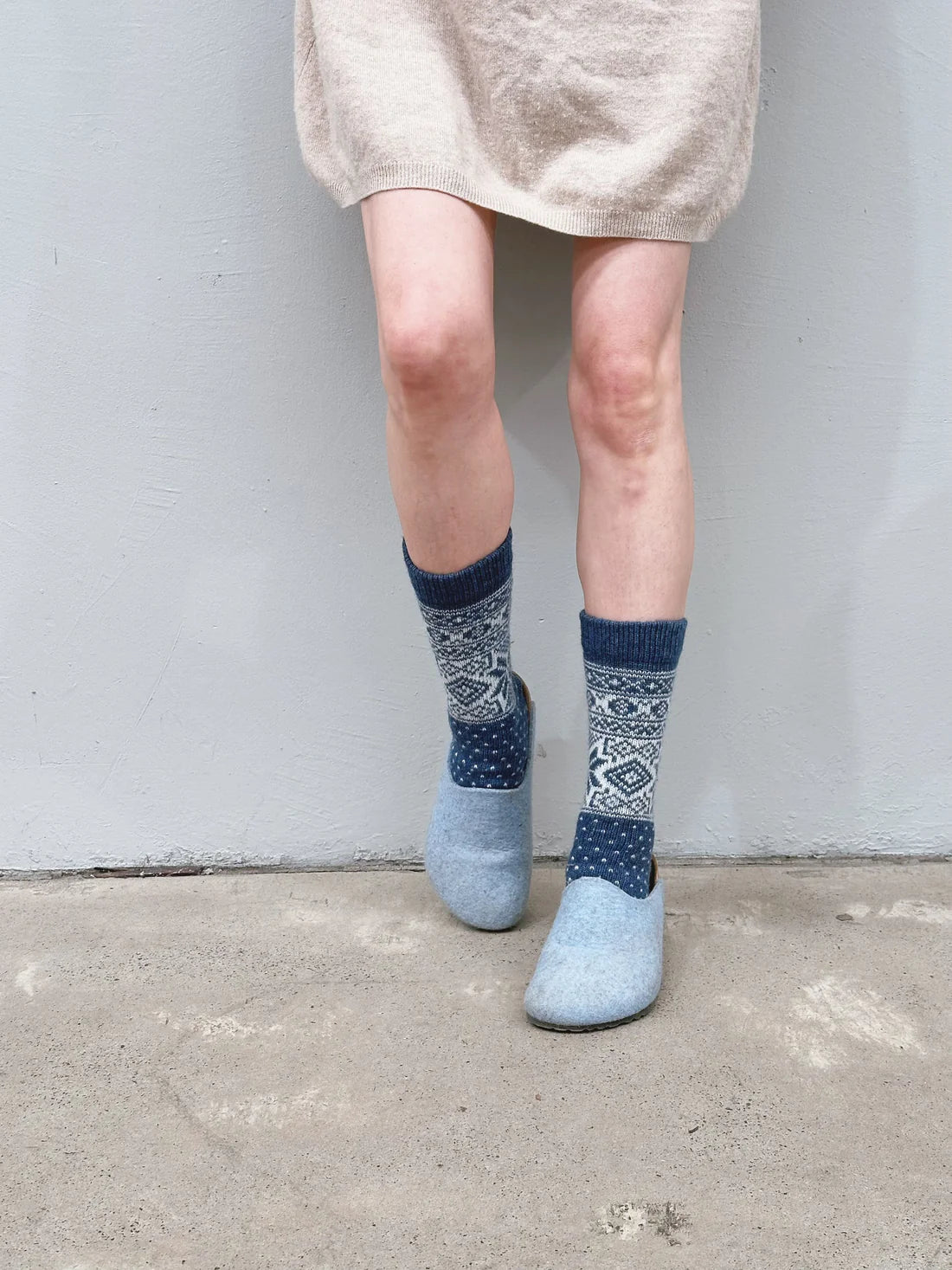 Snowflake EU Wool Socks