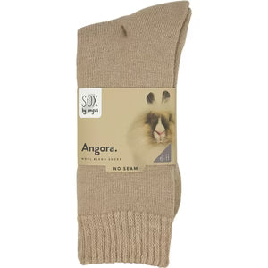 Angora Wool Blend Cushion Crew Socks 2 Pair Pack