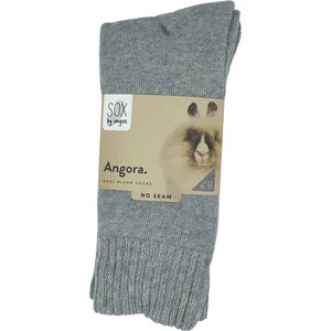 Angora Wool Blend Cushion Crew Socks 2 Pair Pack