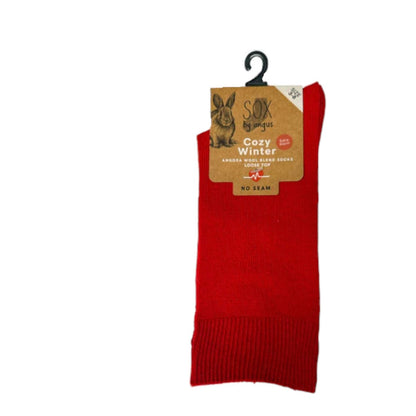 Angora Wool Blend Loose Top Socks