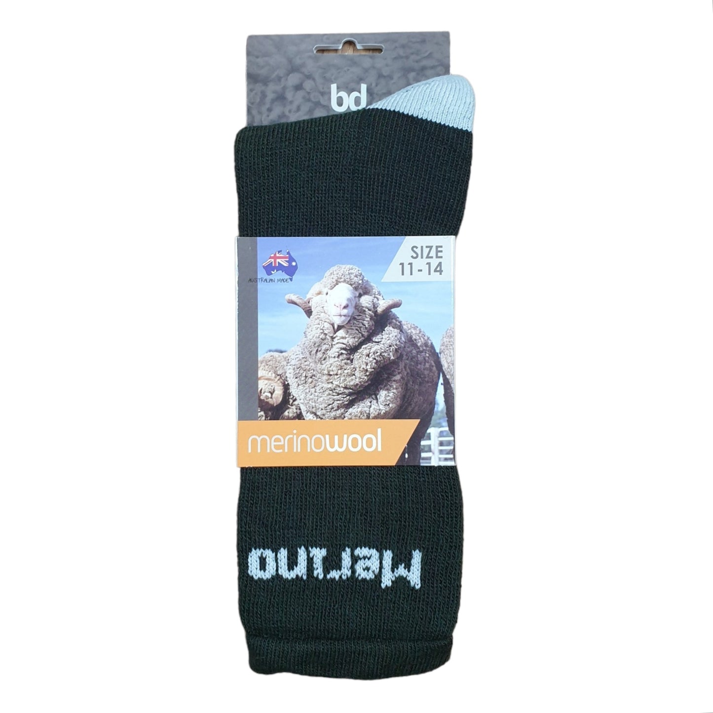 Australian Made Merino Wool Work Socks // 11-14