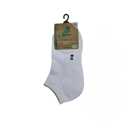Non-fluffing Bamboo Cushion Foot Anklet Sport Socks - Seamless