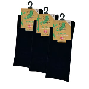Bamboo Plain Loose Top Socks - NO SEAM