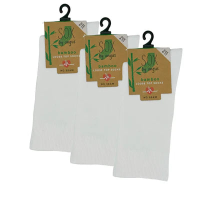 Bamboo Plain Loose Top Socks - NO SEAM