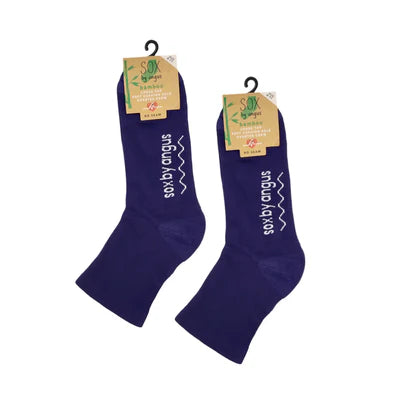 Bamboo a Quarter Crew Cushion Foot Loose Top socks