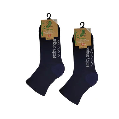 Bamboo a Quarter Crew Cushion Foot Loose Top socks