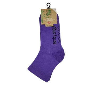 Bamboo a Quarter Crew Cushion Foot Loose Top socks
