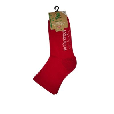 Bamboo a Quarter Crew Cushion Foot Loose Top socks