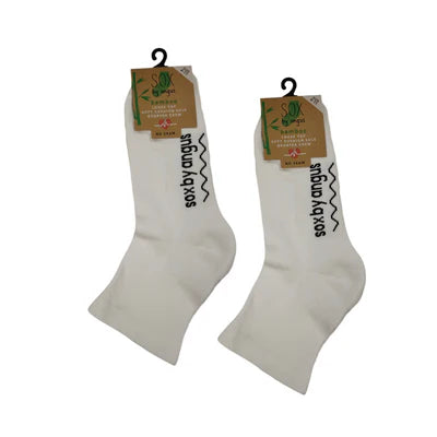 Bamboo a Quarter Crew Cushion Foot Loose Top socks