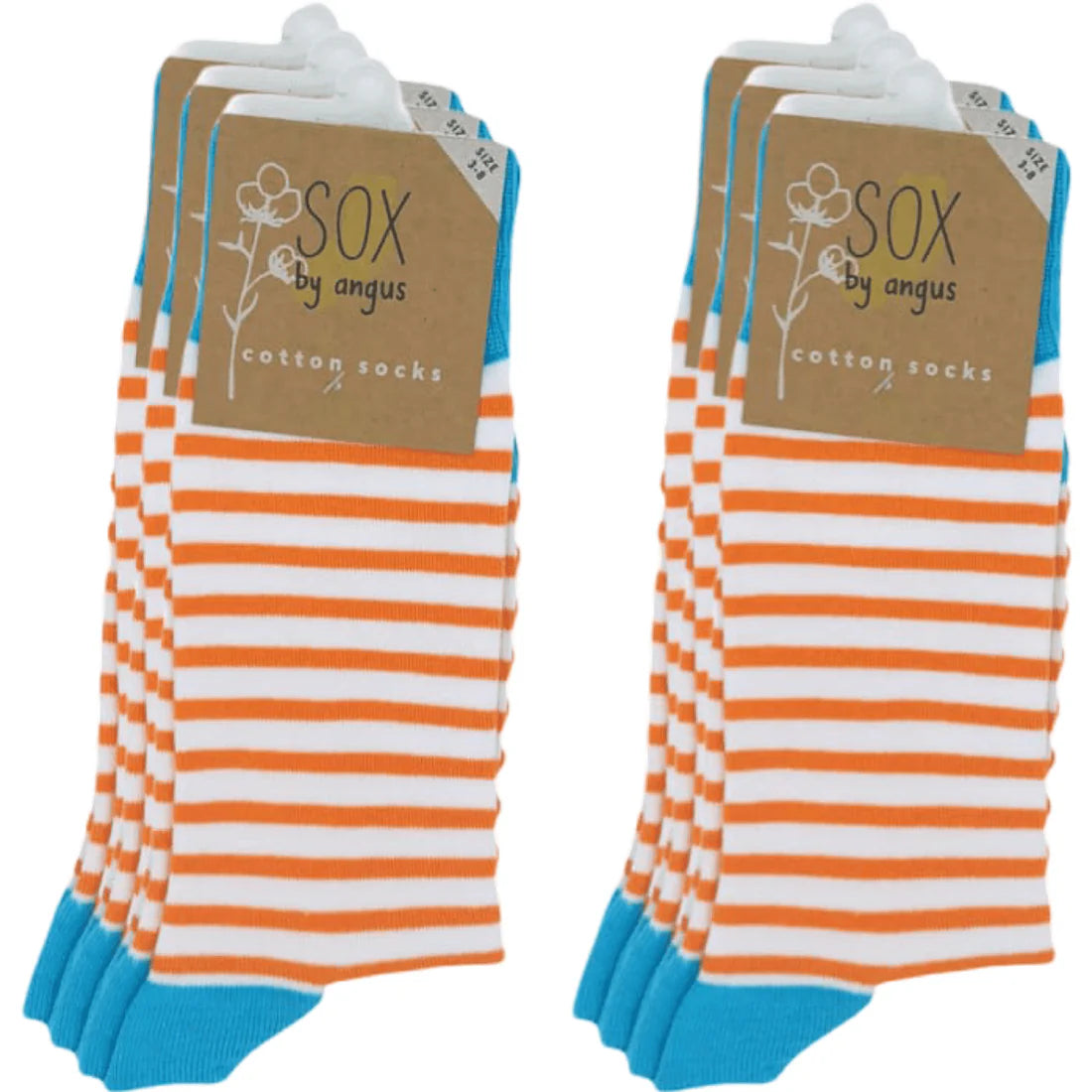 Orange Stripe Socks