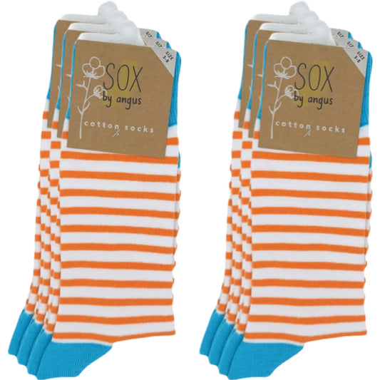 Orange Stripe Socks