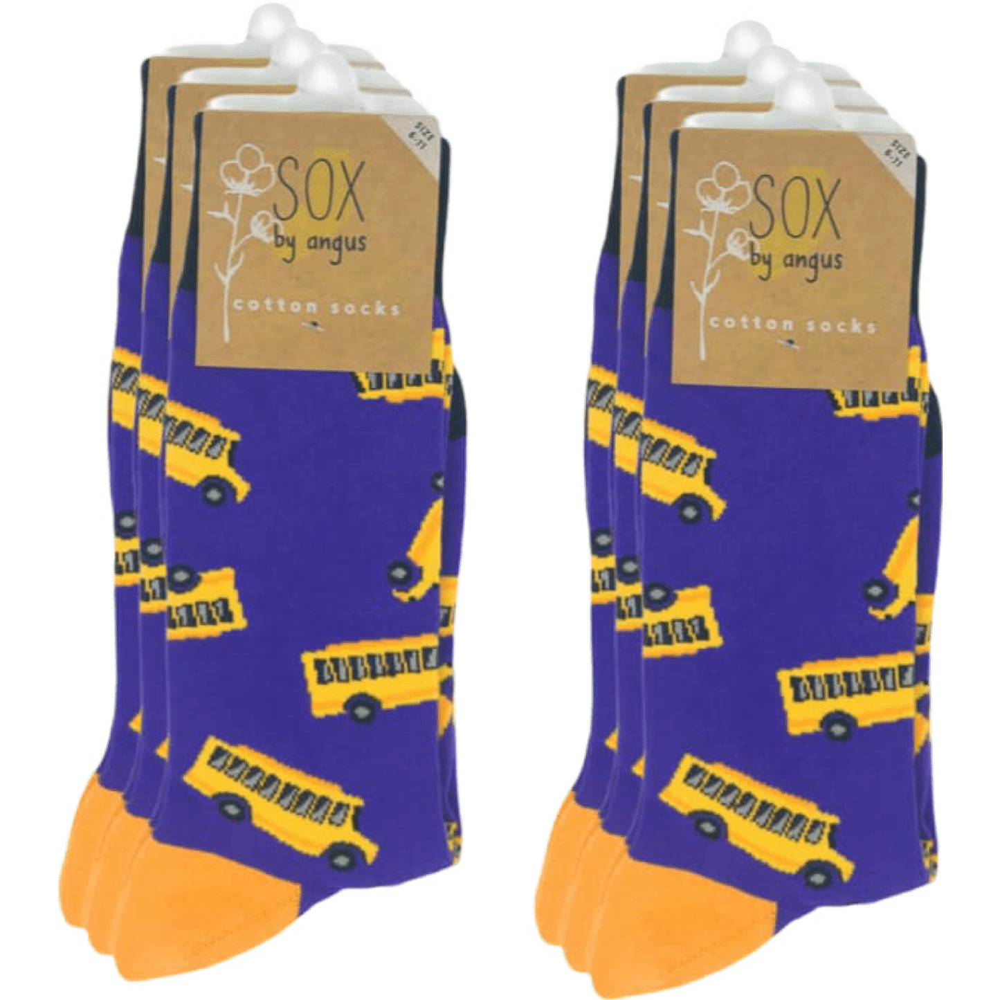 School Bus Socks