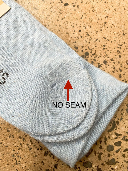 Angora Wool Blend Cushion Sole Loose Top Socks