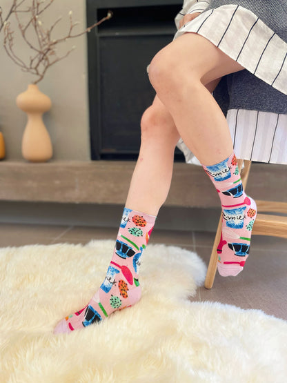 Bamboo Digital Printing Novelty Socks