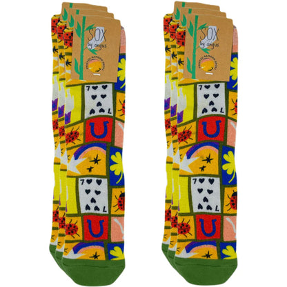Bamboo Digital Printing Novelty Socks