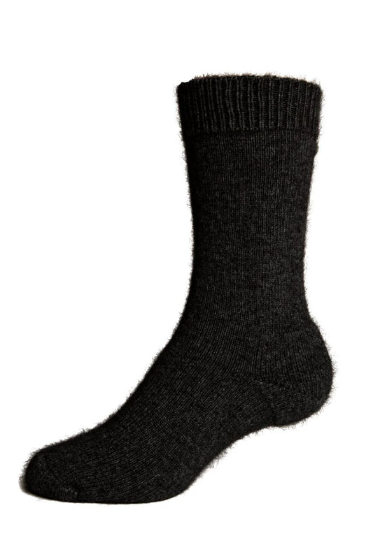 Plain Possum Merino Cushion Socks