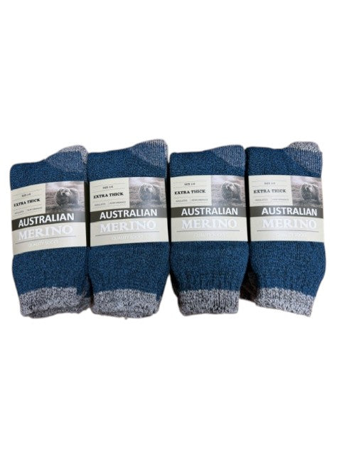 Dozen of navy socks with labels on a white background