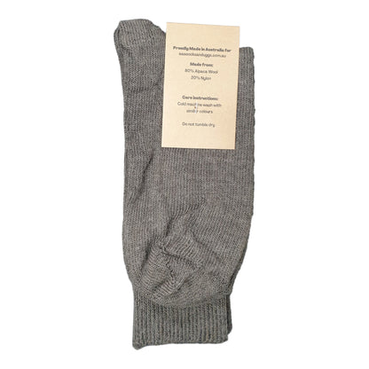 Alpaca Mid Weight Socks 6-11 Mocha