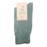 Alpaca Mid Weight Socks 3-8 Green