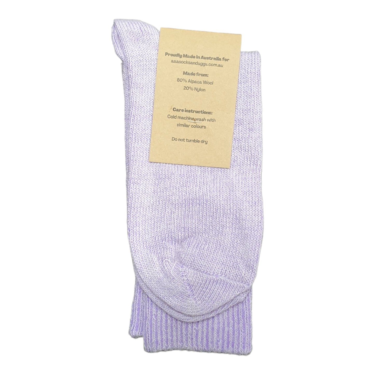 Alpaca Mid Weight Socks 3-8 Lilac