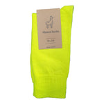 Alpaca Mid Weight Socks 3-8 Fluro yellow