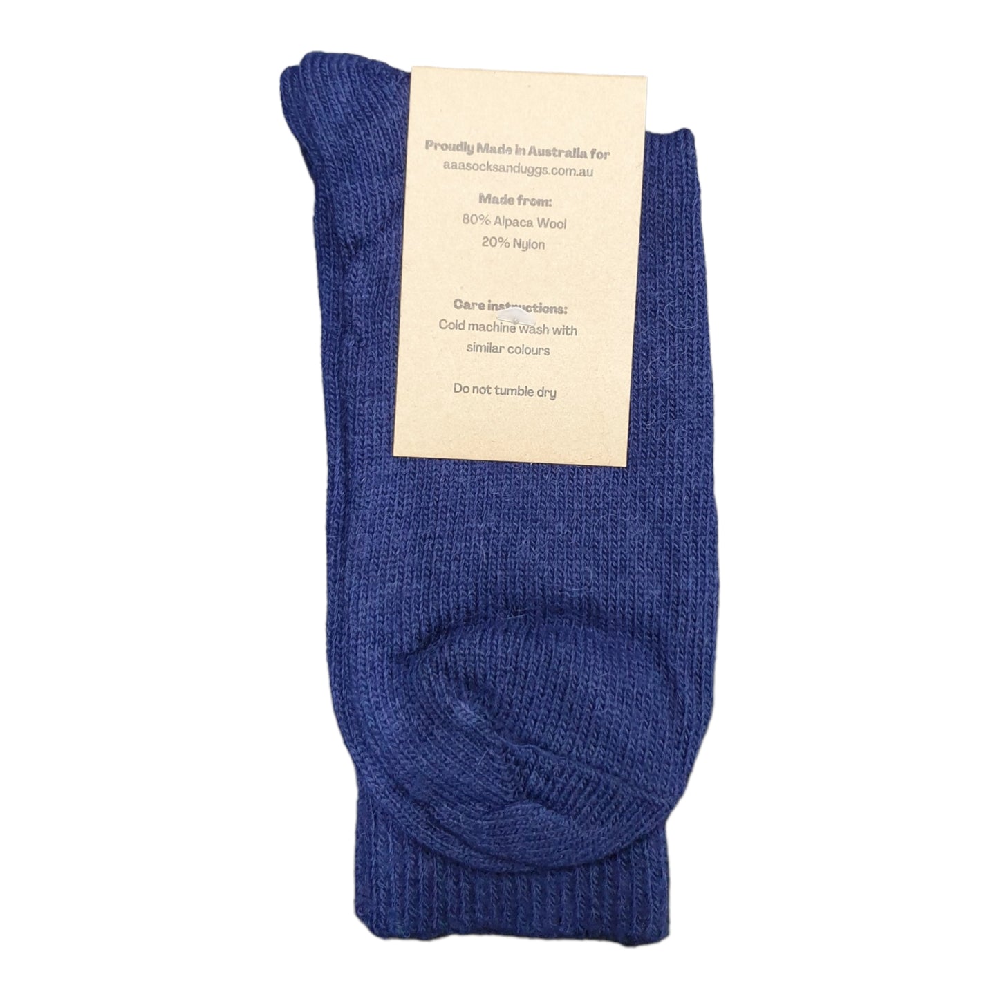 Alpaca Mid weight Socks 3-8 Navy