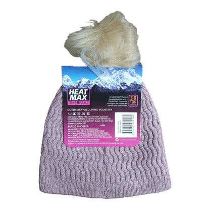 Heat max Thermal Ladies Alex Beanie - Blush