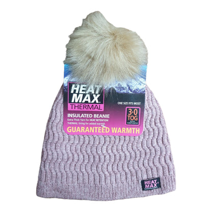 Heat max Thermal Ladies Alex Beanie - Blush